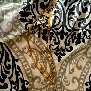 5 strand layer Coro necklace in gold tone